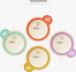 圆环商务数字矢量图素材