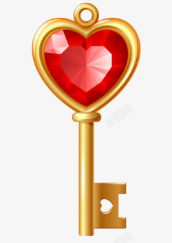 爱心钥匙心形钥匙高清图片