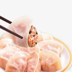 饺子筷子素材