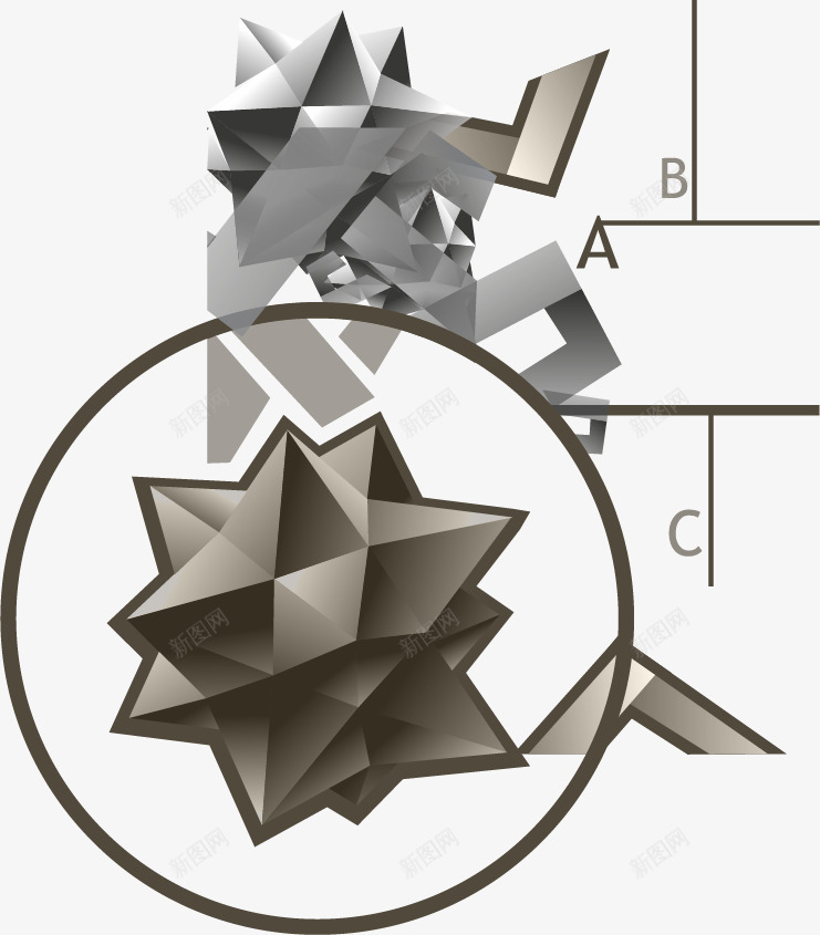 矿石png免抠素材_88icon https://88icon.com 免费矢量下载 几何 矿石 菱形 铁矿石