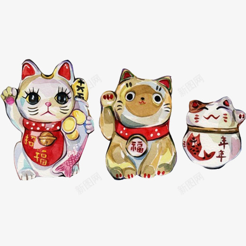 招财猫手绘画片png免抠素材_88icon https://88icon.com 小猫咪 手绘画 招手 招财猫 春节 过年 进财