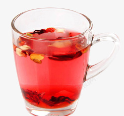 杯子中的花果茶素材
