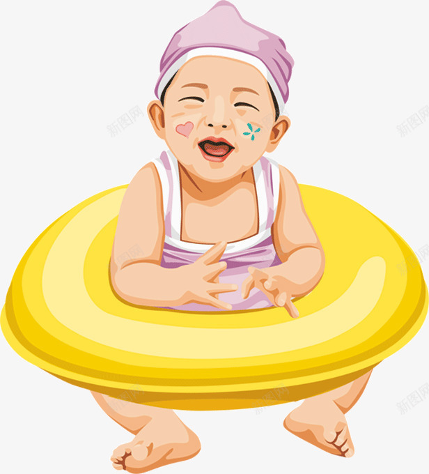 可爱的游泳babypng免抠素材_88icon https://88icon.com baby 包包 可爱 婴儿 游泳