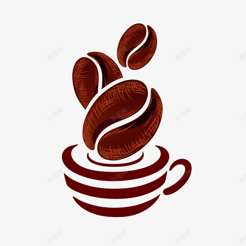 卡通美味咖啡豆矢量图ai免抠素材_88icon https://88icon.com 卡通 咖啡 咖啡豆 矢量图