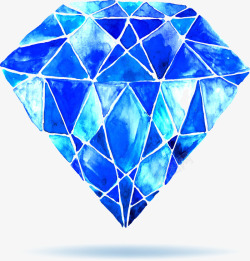 蓝色钻石水晶矢量图素材