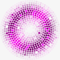 紫色亮片圆环素材