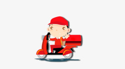 卡通快递员素材