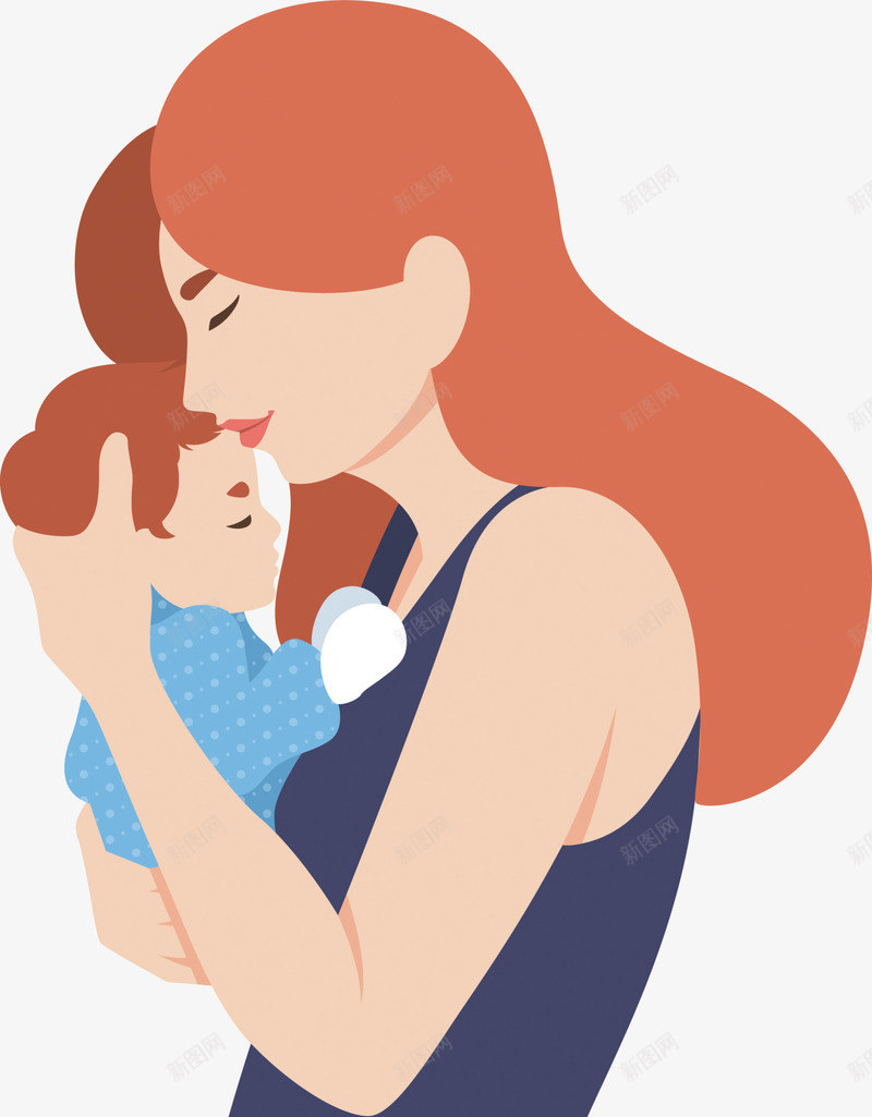 母亲节幸福的妈妈png免抠素材_88icon https://88icon.com 头靠着头 幸福的妈妈 开心 抱着小孩 母亲节 母爱