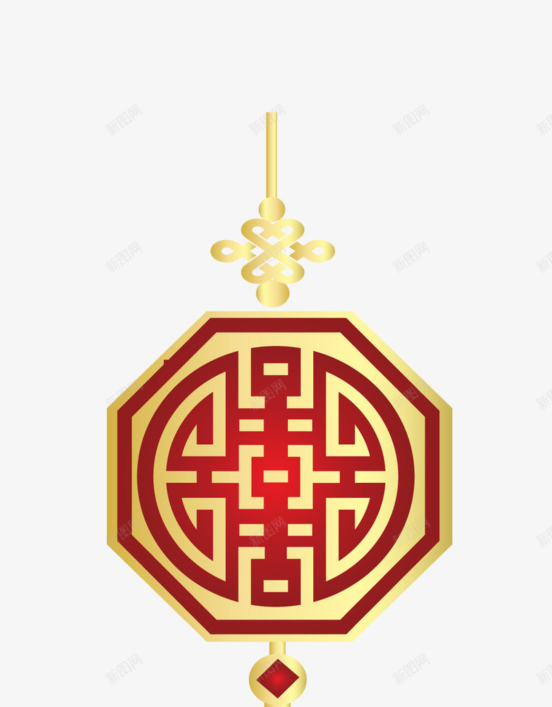 喜庆中国风中国结图png免抠素材_88icon https://88icon.com 中国结 中国风 免抠图 喜庆 新年小物 福字 红色 过年小物