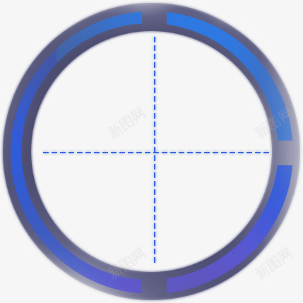 蓝色环形圆环png免抠素材_88icon https://88icon.com 环形 蓝色