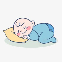 卡通男婴卡通睡觉的男婴高清图片