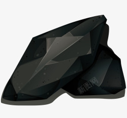 矿石黑色岩石纹理素材