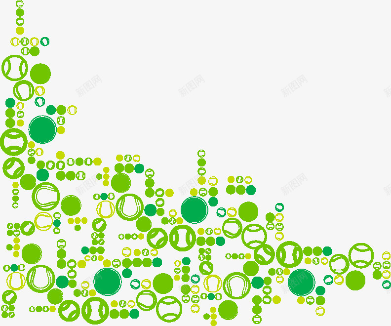 绿色圆环矢量图ai免抠素材_88icon https://88icon.com 圆环 绿色 边角 矢量图