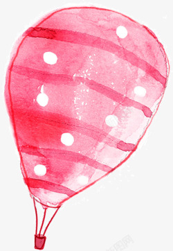 手绘风格热气球素材