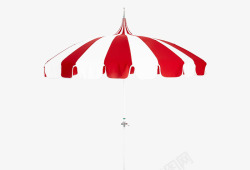 红色白色条纹遮阳伞素材