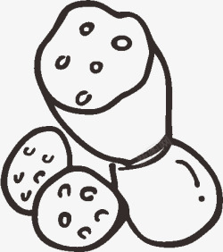 手绘莲藕素材