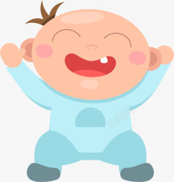 婴儿人物形象卡通婴儿人物笑脸装饰人物矢量图高清图片