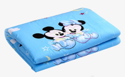 婴儿床垫子蓝色卡通护理隔尿垫高清图片