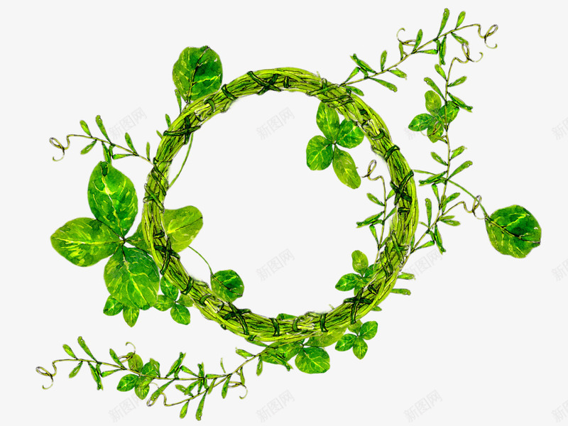 春天绿色草环装饰png免抠素材_88icon https://88icon.com 小草圆环 春天 春季 春意盎然 绿色草环 草环装饰