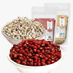 摄影健康食材红豆薏米素材