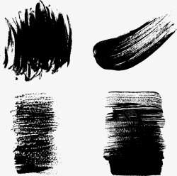泼墨笔刷素材