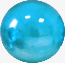 蓝色漂亮水晶球素材