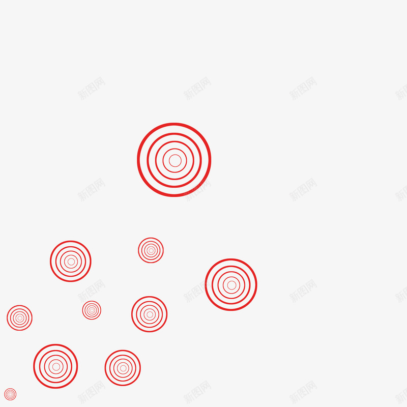 漂浮的红色圆环图psd免抠素材_88icon https://88icon.com 圆环 手绘图 漂浮 红色线条 线条 装饰