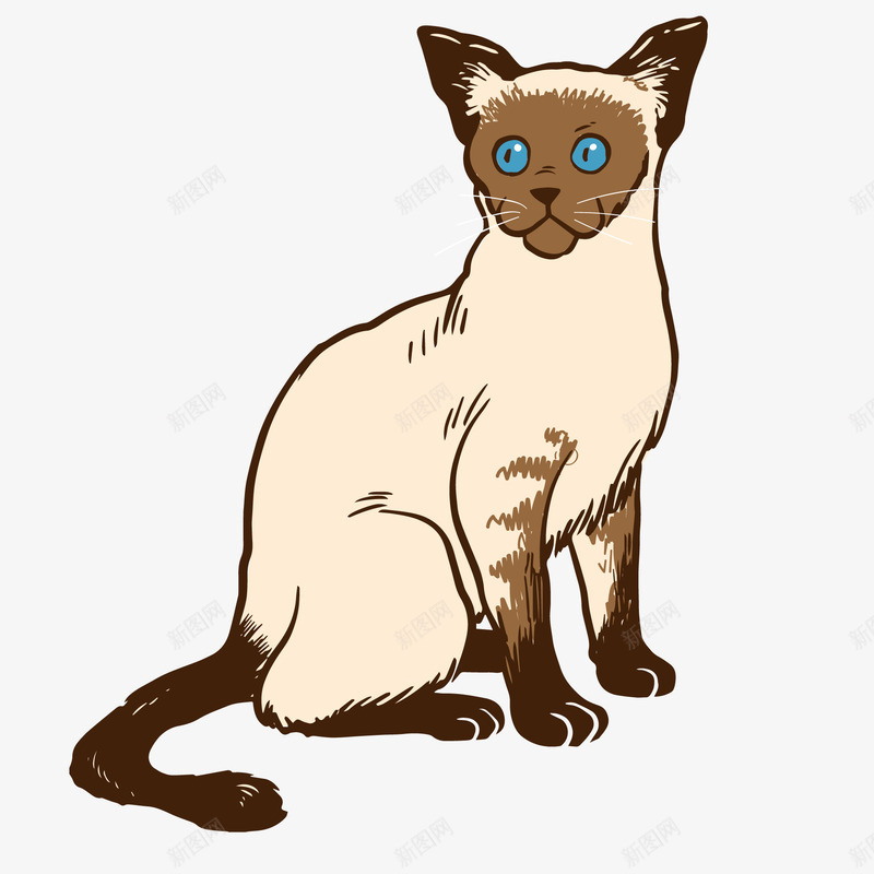 彩绘宠物猫矢量图ai免抠素材_88icon https://88icon.com 动物设计 卡通 可爱 宠物 宠物店 彩绘 手绘 猫咪 矢量图