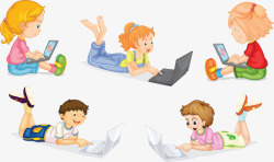 小孩们玩电脑小孩们玩电脑高清图片