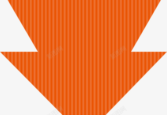 条纹创意竖条纹橙色箭头图标图标