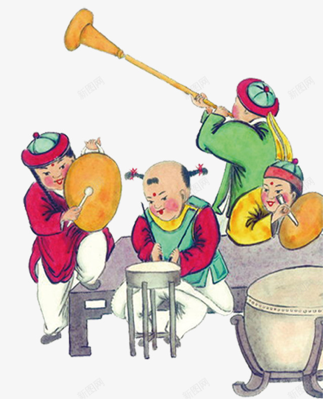 手绘演奏乐器的小孩们png免抠素材_88icon https://88icon.com 乐器 乐器演奏 小孩 手绘 演奏 演奏的小孩