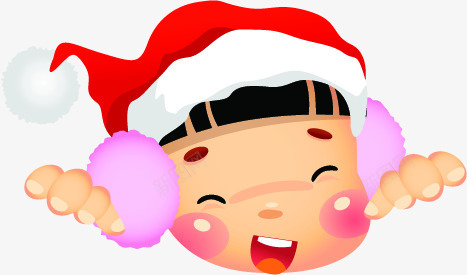 手绘可爱红帽子小孩png免抠素材_88icon https://88icon.com 可爱 小孩 红帽子