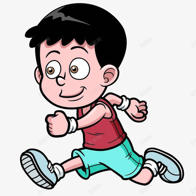 小孩跑步png免抠素材_88icon https://88icon.com 准备起跑 卡通 小孩 跑 跑步