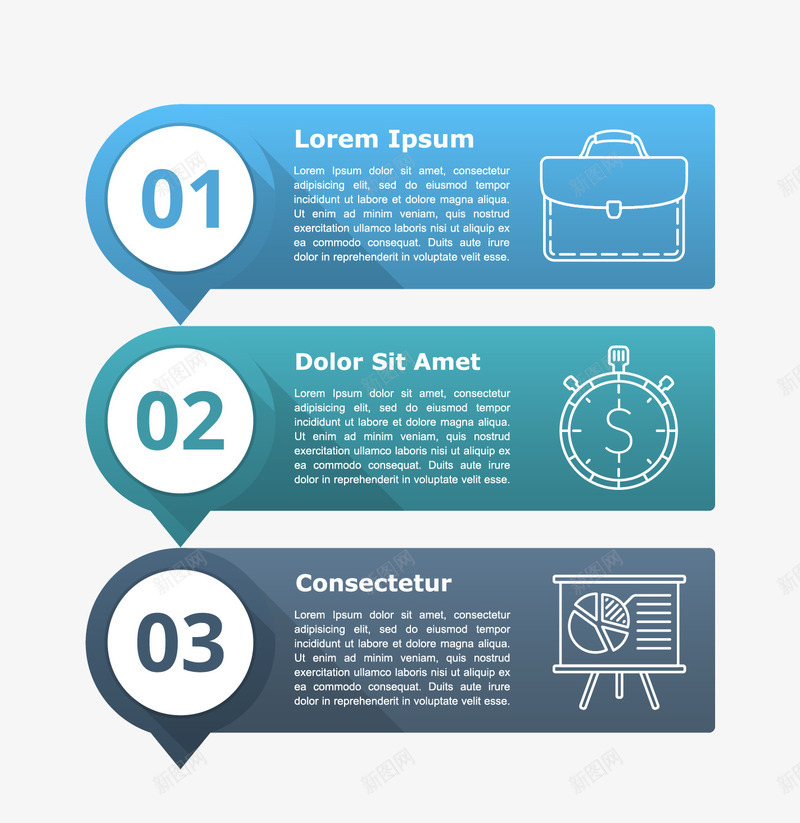 商务业务信息图表png免抠素材_88icon https://88icon.com 信息图表 商务金融 图表元素 演示图形 矢量素材 立体圆环