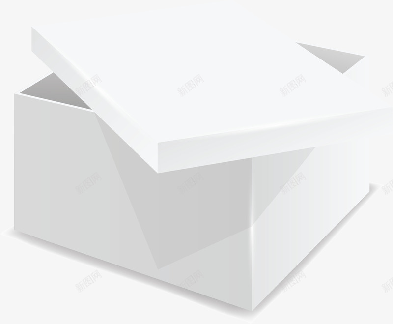 白色鞋盒矢量图ai免抠素材_88icon https://88icon.com 包装纸箱 快递纸箱 牛皮纸箱 白色 纸箱子 纸箱设计 鞋盒 矢量图