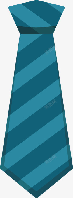深蓝色条纹领带素材