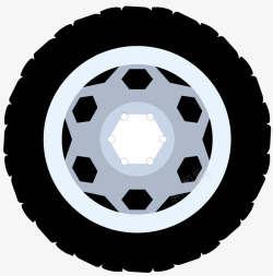 菱形黑色车轮轮毂素材