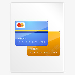 信用卡文件水晶项目图标图标