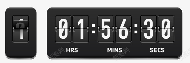 质感翻页时钟矢量图ai免抠素材_88icon https://88icon.com 写日期 日期 时钟闹钟翻页数字记时钟表日期 矢量图 自动翻页