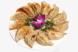 美味的煎饺图片香煎韭菜饺高清图片