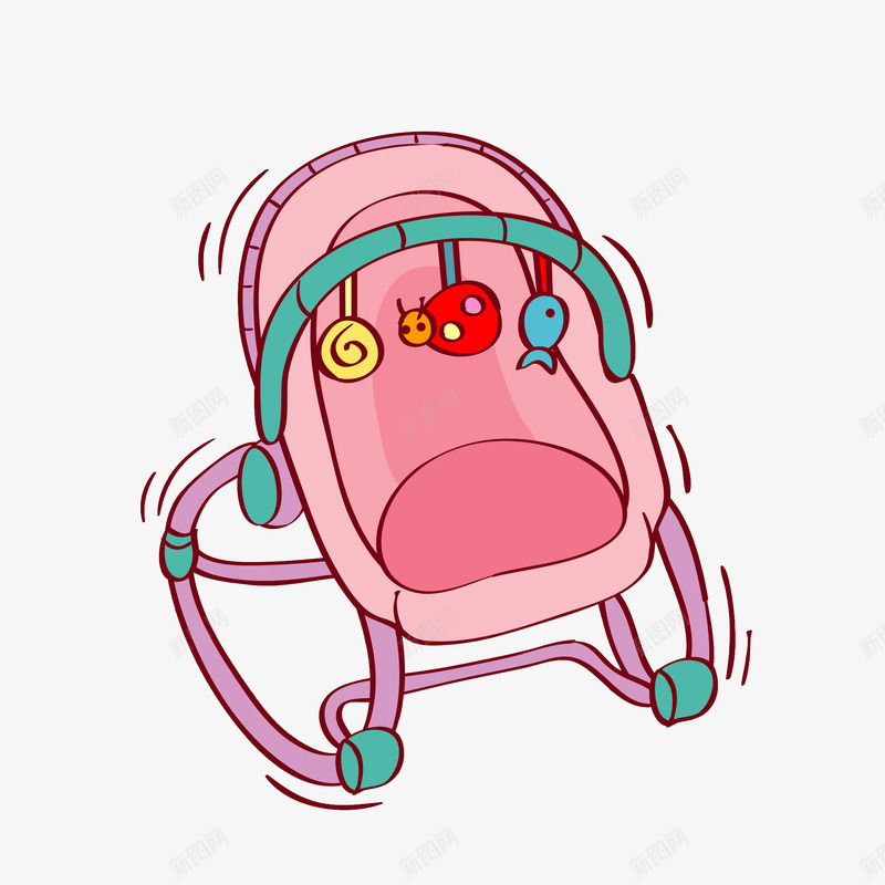 卡通粉色儿童车图png免抠素材_88icon https://88icon.com 儿童车 卡通 婴儿用品 插图 粉色的 铃铛