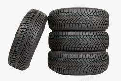 黑色汽车用品层叠的轮胎橡胶制品素材