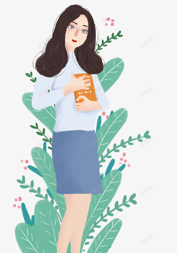 手绘世界读书日装饰插图女孩清新png免抠素材_88icon https://88icon.com 世界读书日 大学生读书 女孩 手绘 手绘世界读书日装饰插图女孩清新插画免费下载 插画 清新 装饰插图