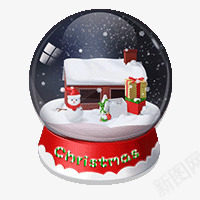 圣诞水晶球精致礼物png免抠素材_88icon https://88icon.com 圣诞 水晶 礼物 精致 设计