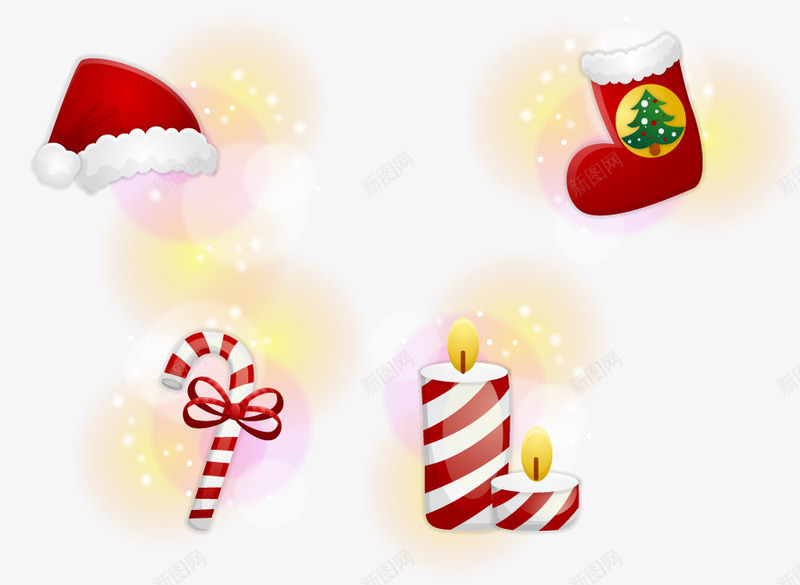 红色圣诞节元素png免抠素材_88icon https://88icon.com 免扣png素材 免费png素材 圣诞帽 圣诞袜 拐棍 条纹圣诞节图片素材 红色圣诞节图片素材 蜡烛 蜡烛圣诞节图片素材