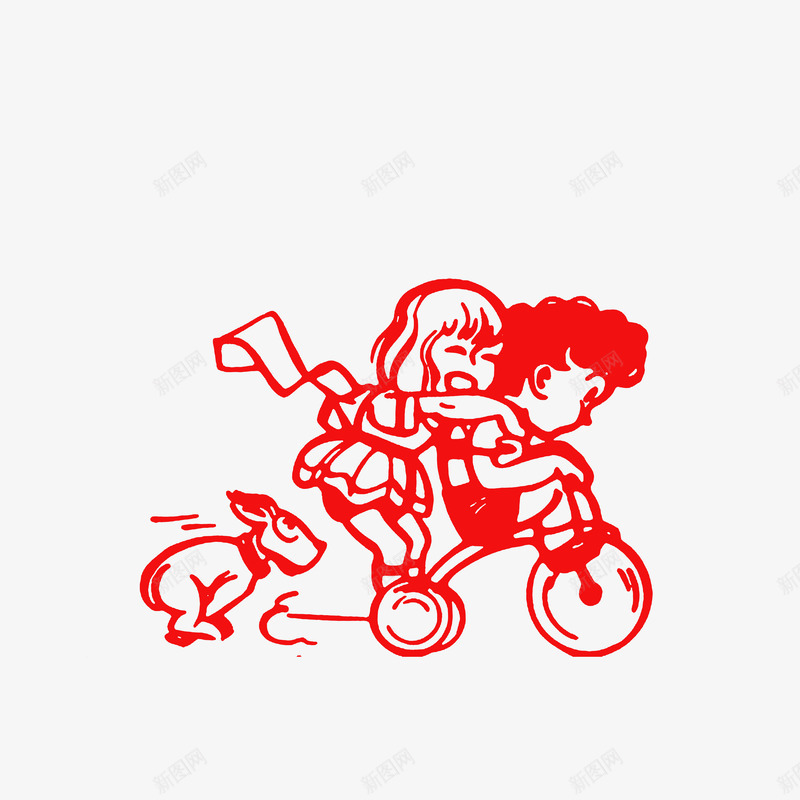 追着自行车跑的小狗png免抠素材_88icon https://88icon.com 小孩和狗 红色 追着自行车跑的小狗 骑车的小孩们
