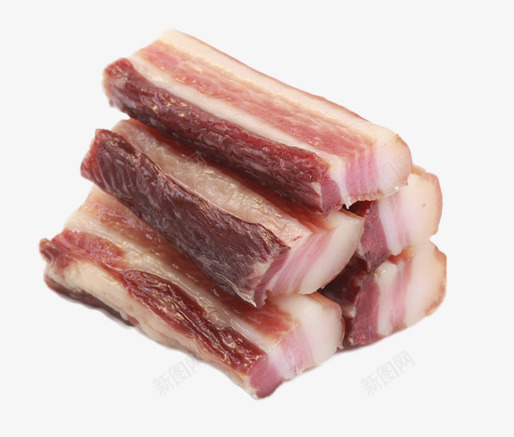美味的腊肉片png免抠素材_88icon https://88icon.com 五花肉腊肉 干肉 肉制品 营养丰富的腊肉