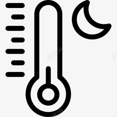 摄氏温度计图标图标