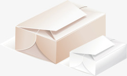 白色包装箱包装纸箱元素矢量图高清图片