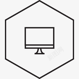 菱形电脑图标图标